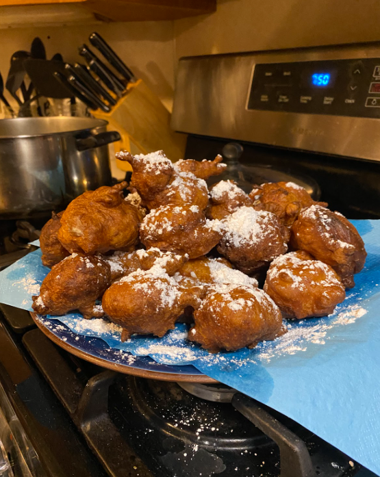 Abrias homemade creation of oliebollen! A tasty way to celebrate the New Year!