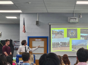 Jack Keller presenting at the Gateway2Careers Intern Breakfast about his time at Hoffman's.