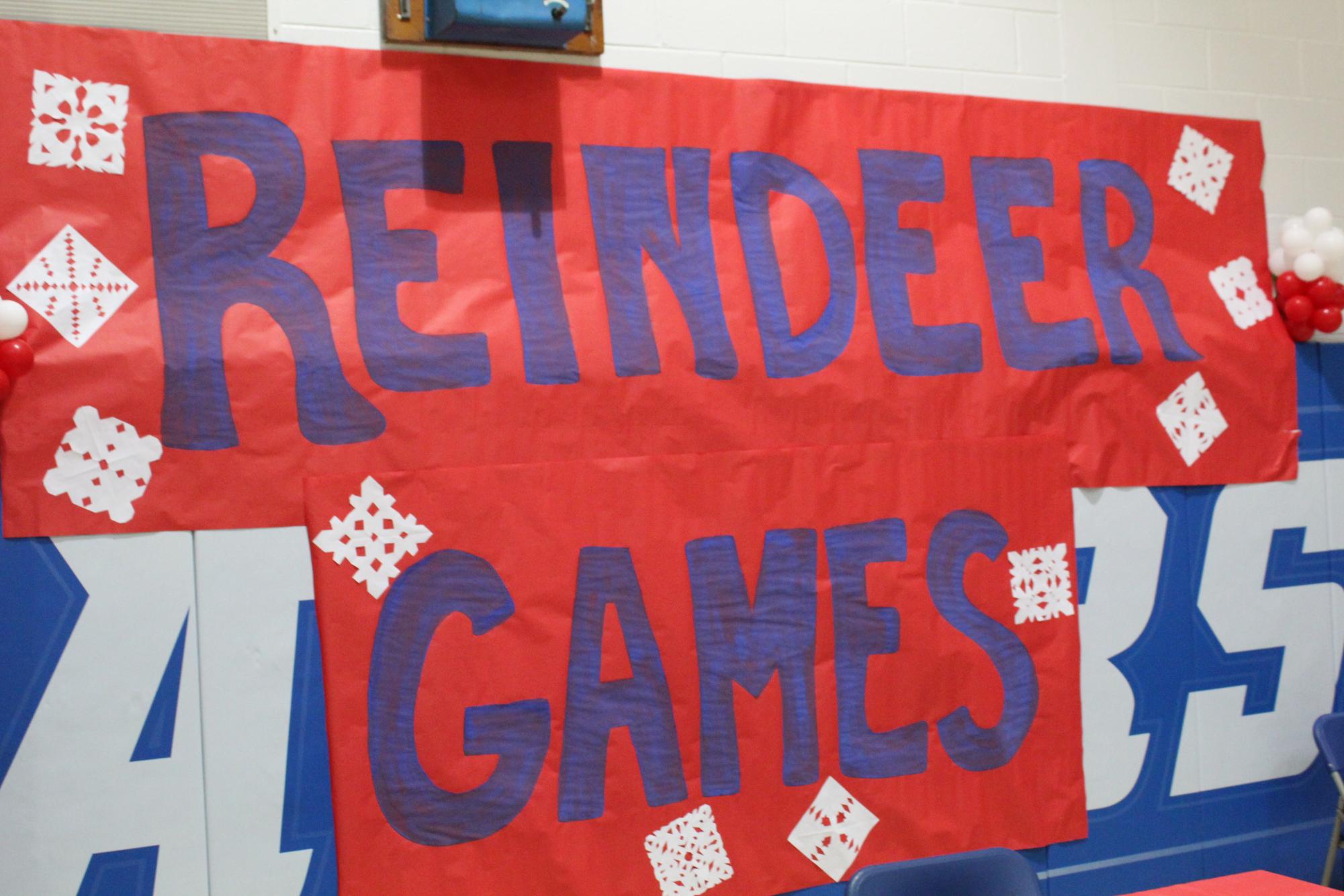 Gateway students and staff worked hard to decorate for the reindeer games!