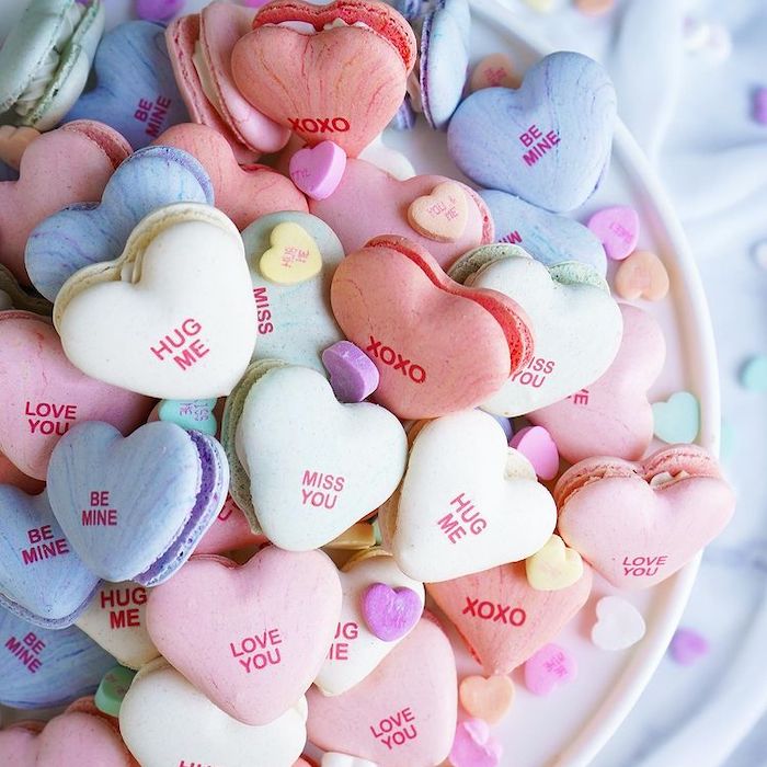 Classic Valentine's Day heart shaped confections 