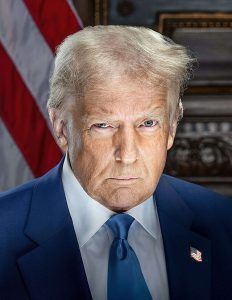 Donald Trump's official presidential Portrait for his second term
