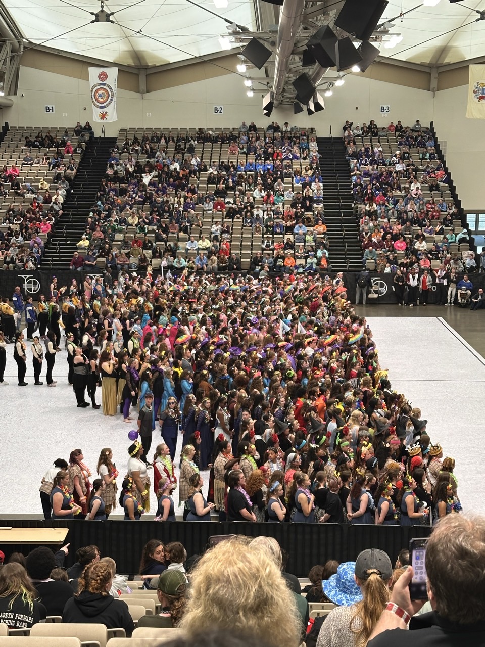 Many guards lined up to receive their awards on the evening of Sunday, May 4th.