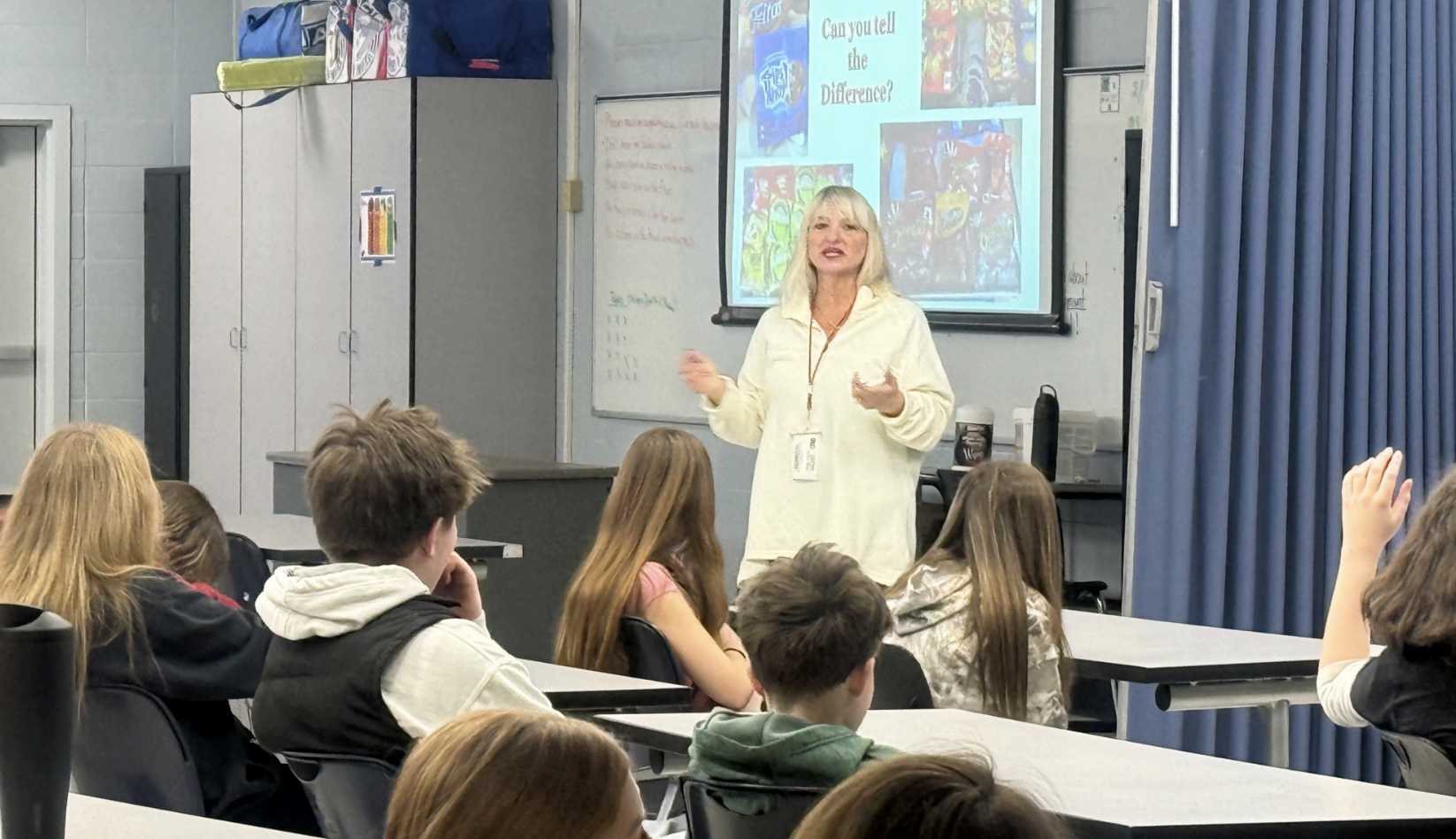 Dr. DiBlasi speaks with Gateway's middle and high school 9th graders on ways to stay safe without substances