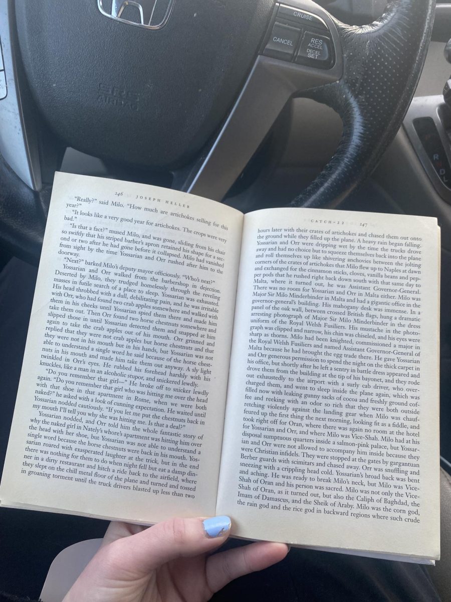 One way I've replaced my phone is by bringing my AP Lit book to read while I wait to pick up my siblings!
