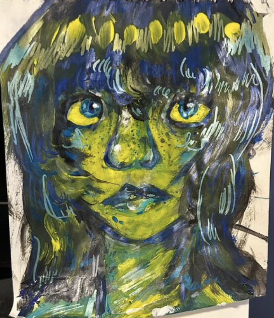 Aquamarina, in Acrylic by Ace Smith , Gateway Regional High School sophomore, March 2026
