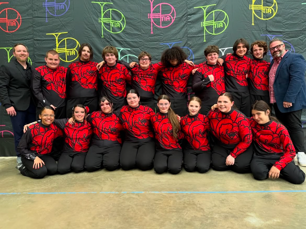 Group photo of the percussion ensemble and the directors